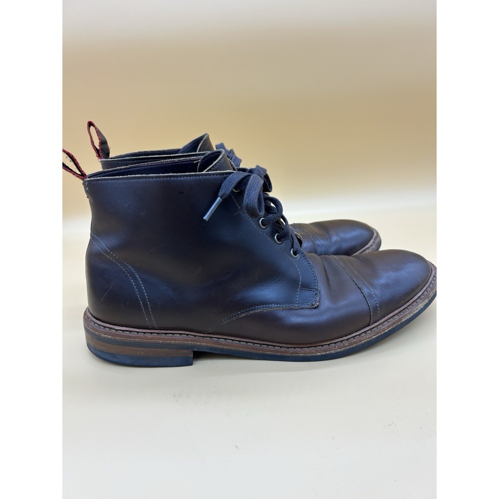 Allen Edmonds Patton Weatherproof Cap Toe‎ Boots Dark Brown 13B Dainite USA
